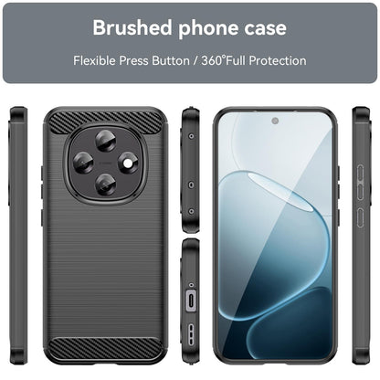 OPPO A6 Pro 4G Carbon Fiber Brushed Texture TPU Protective Phone Case Shockproof Slim Cover
