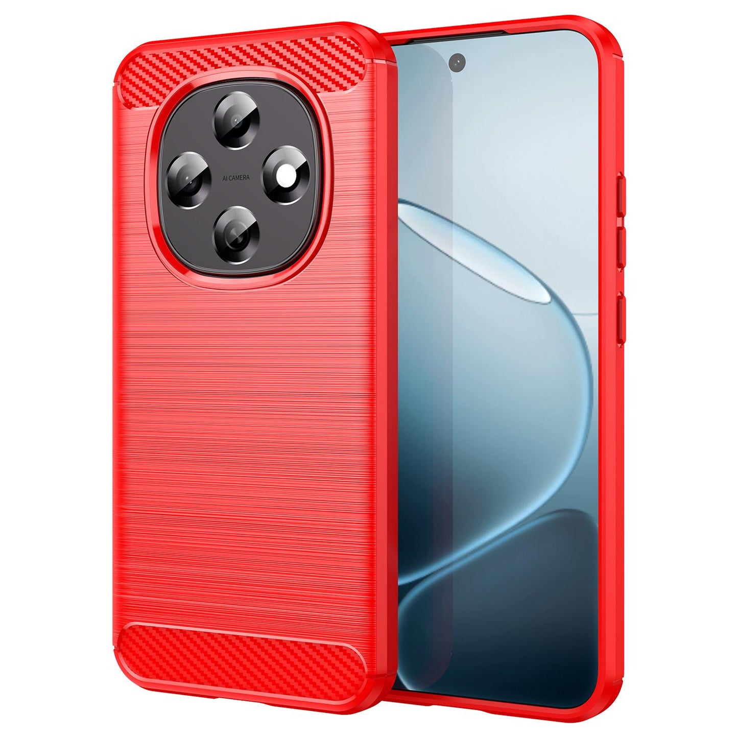 OPPO F31 Pro 5G Carbon Fiber Brushed Texture TPU Protective Phone Case Shockproof Slim Cover