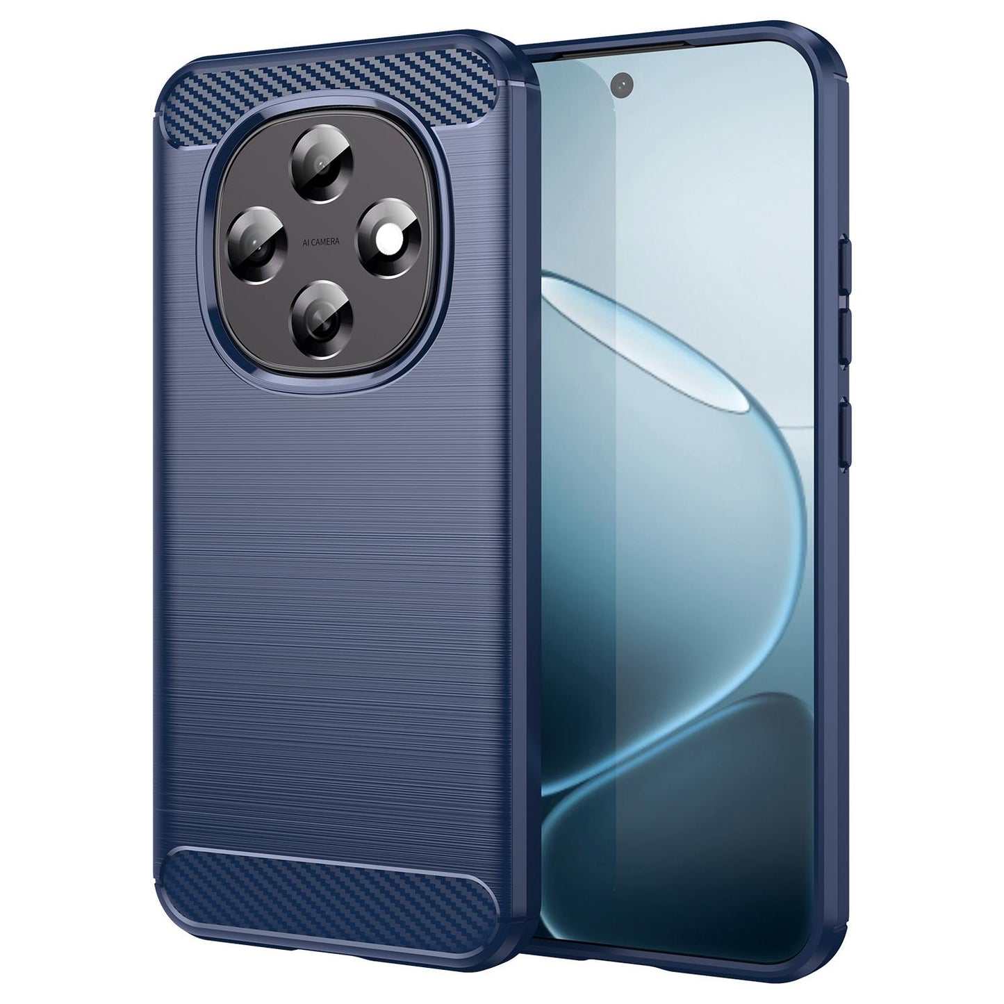 OPPO F31 Pro 5G Carbon Fiber Brushed Texture TPU Protective Phone Case Shockproof Slim Cover