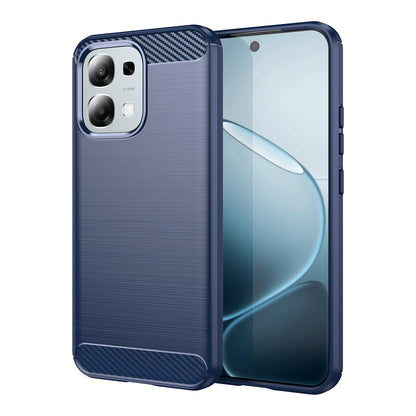 OPPO F31 5G Carbon Fiber Brushed Texture TPU Protective Phone Case Shockproof Slim Cover
