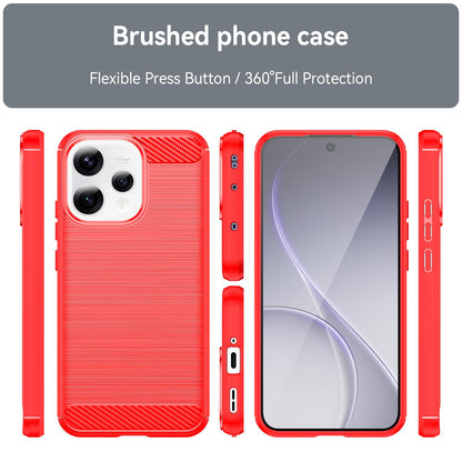 OPPO Reno15 5G Carbon Fiber Brushed Texture TPU Protective Phone Case Shockproof Slim Cover