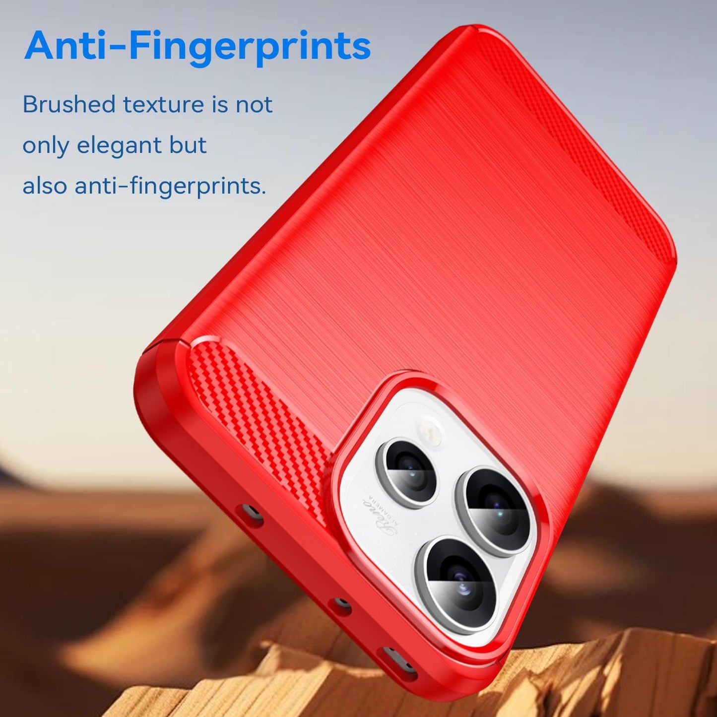 OPPO Reno15 5G Carbon Fiber Brushed Texture TPU Protective Phone Case Shockproof Slim Cover