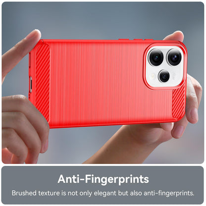 OPPO Reno15 5G Carbon Fiber Brushed Texture TPU Protective Phone Case Shockproof Slim Cover