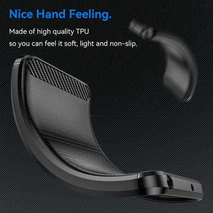 OPPO Reno15 Pro 5G Carbon Fiber Brushed Texture TPU Protective Phone Case Shockproof Slim Cover