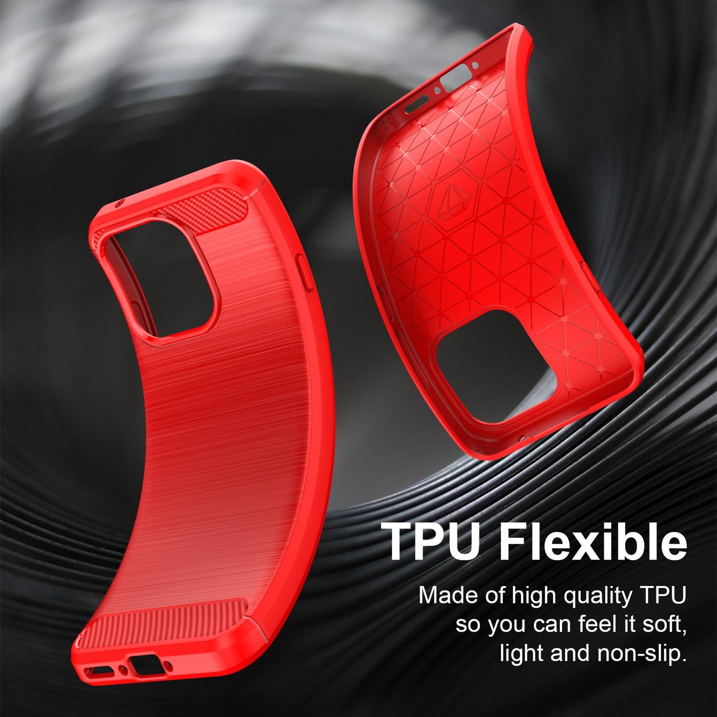 OPPO Reno16 F 5G Carbon Fiber Brushed Texture TPU Protective Phone Case Shockproof Slim Cover