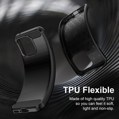 OPPO Reno16 FS 5G Carbon Fiber Brushed Texture TPU Protective Phone Case Shockproof Slim Cover