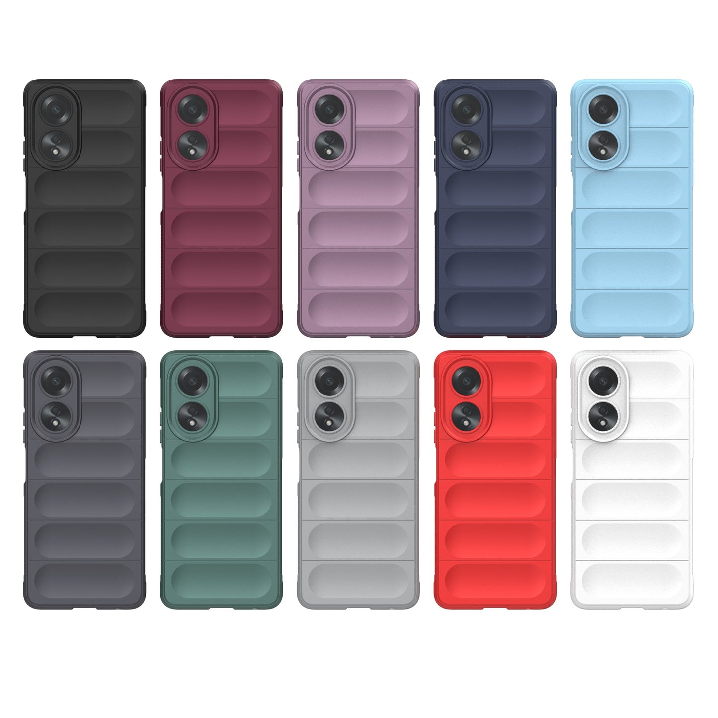 OPPO A58 4G Global Shock Absorbent Magic Shield TPU + Flannel Phone Case, Featuring Ridged Drop Protection, Bright Colours & Easy Access