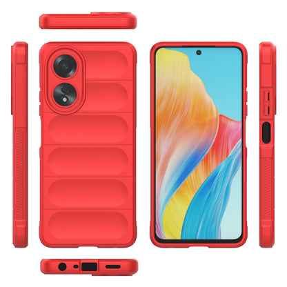 OPPO A58 4G Global Shock Absorbent Magic Shield TPU + Flannel Phone Case, Featuring Ridged Drop Protection, Bright Colours & Easy Access