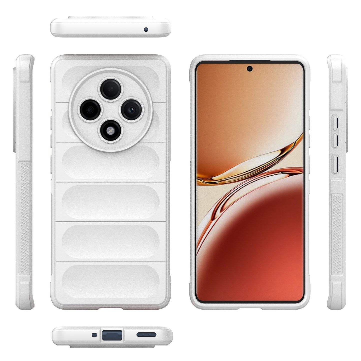 OPPO A3 Pro 5G Shock Absorbent Magic Shield TPU + Flannel Phone Case, Featuring Ridged Drop Protection, Bright Colours & Easy Access