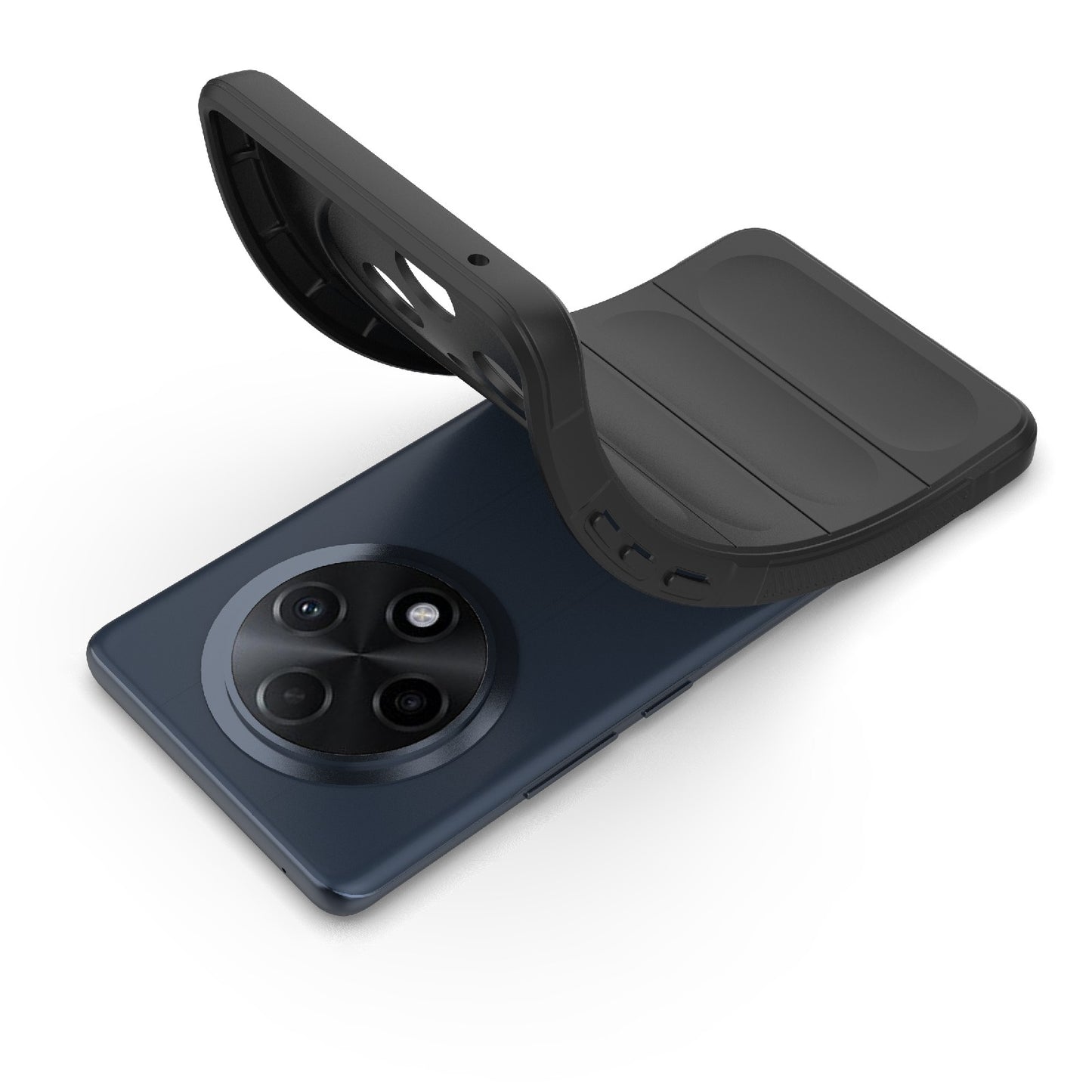 OPPO A3 Pro 5G Shock Absorbent Magic Shield TPU + Flannel Phone Case, Featuring Ridged Drop Protection, Bright Colours & Easy Access