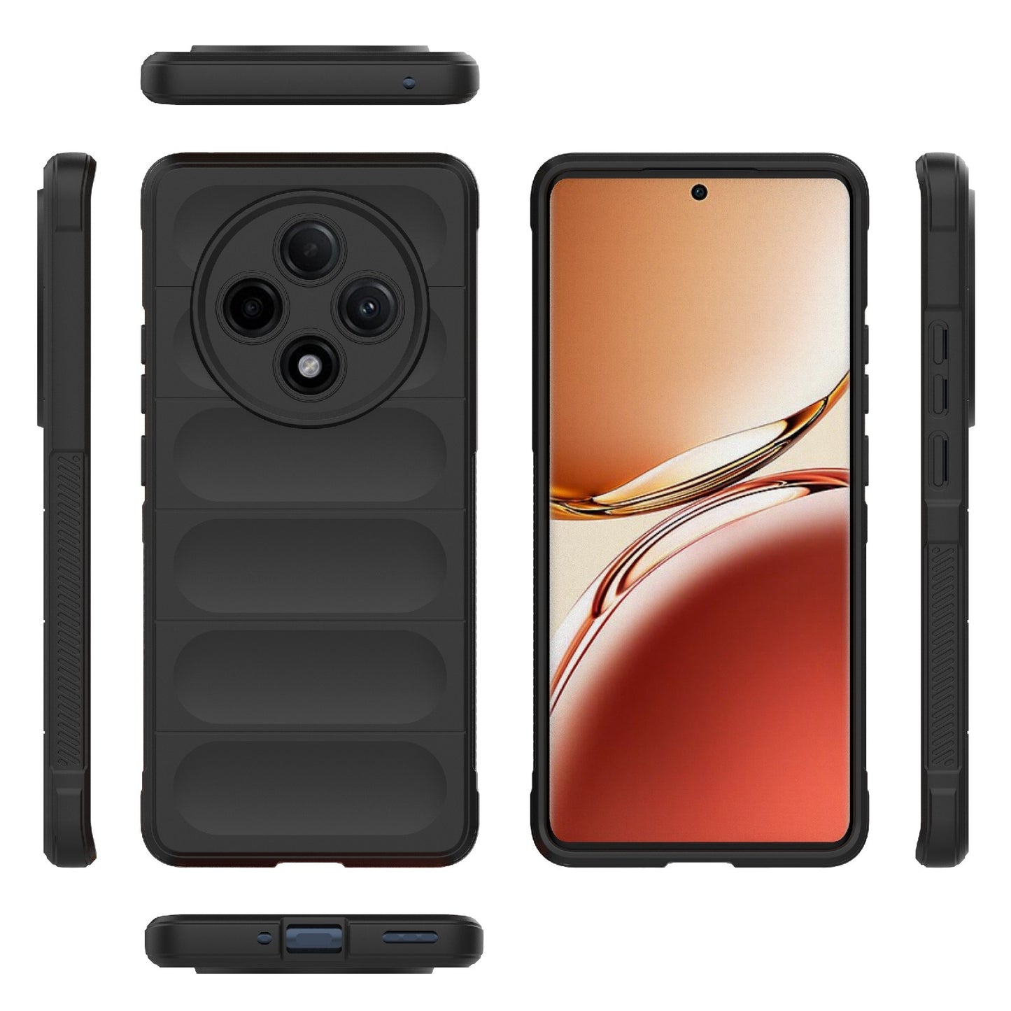 OPPO A3 Pro 5G Shock Absorbent Magic Shield TPU + Flannel Phone Case, Featuring Ridged Drop Protection, Bright Colours & Easy Access