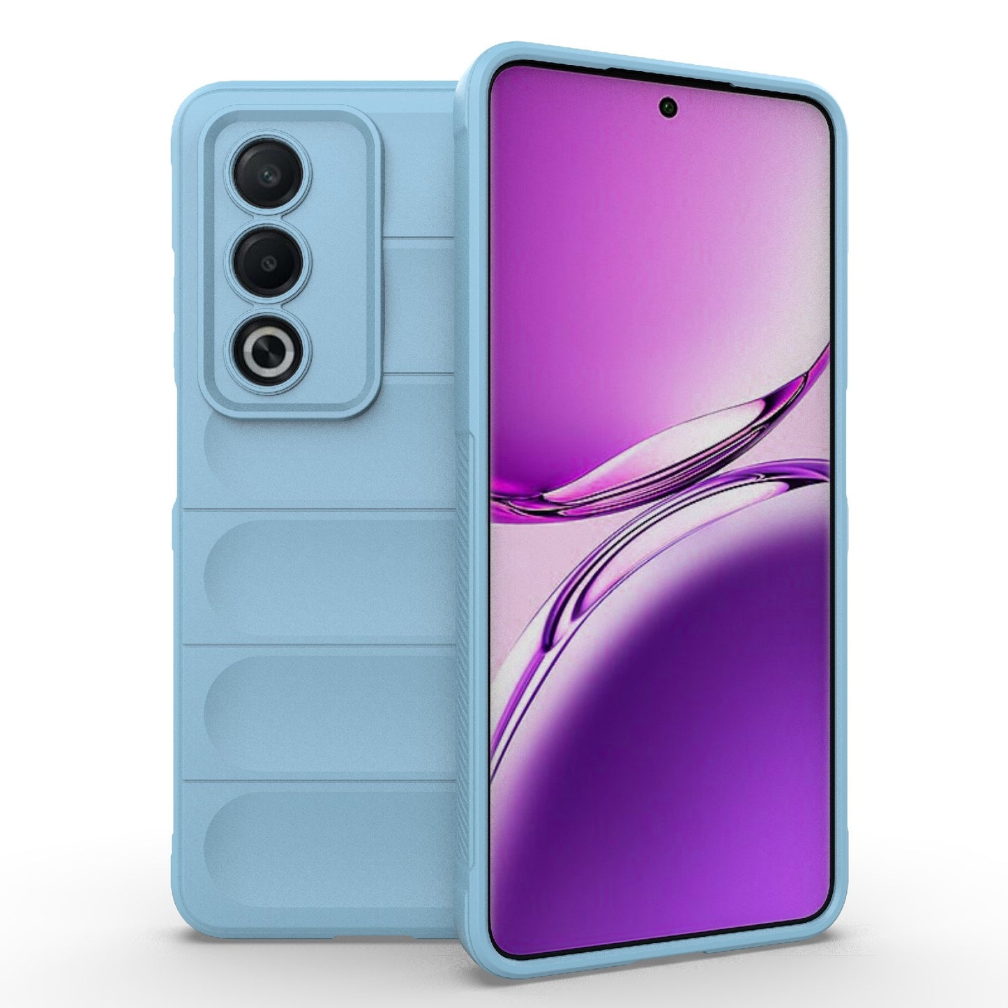 OPPO A3 Pro India Shock Absorbent Magic Shield TPU + Flannel Phone Case, Featuring Ridged Drop Protection, Bright Colours & Easy Access