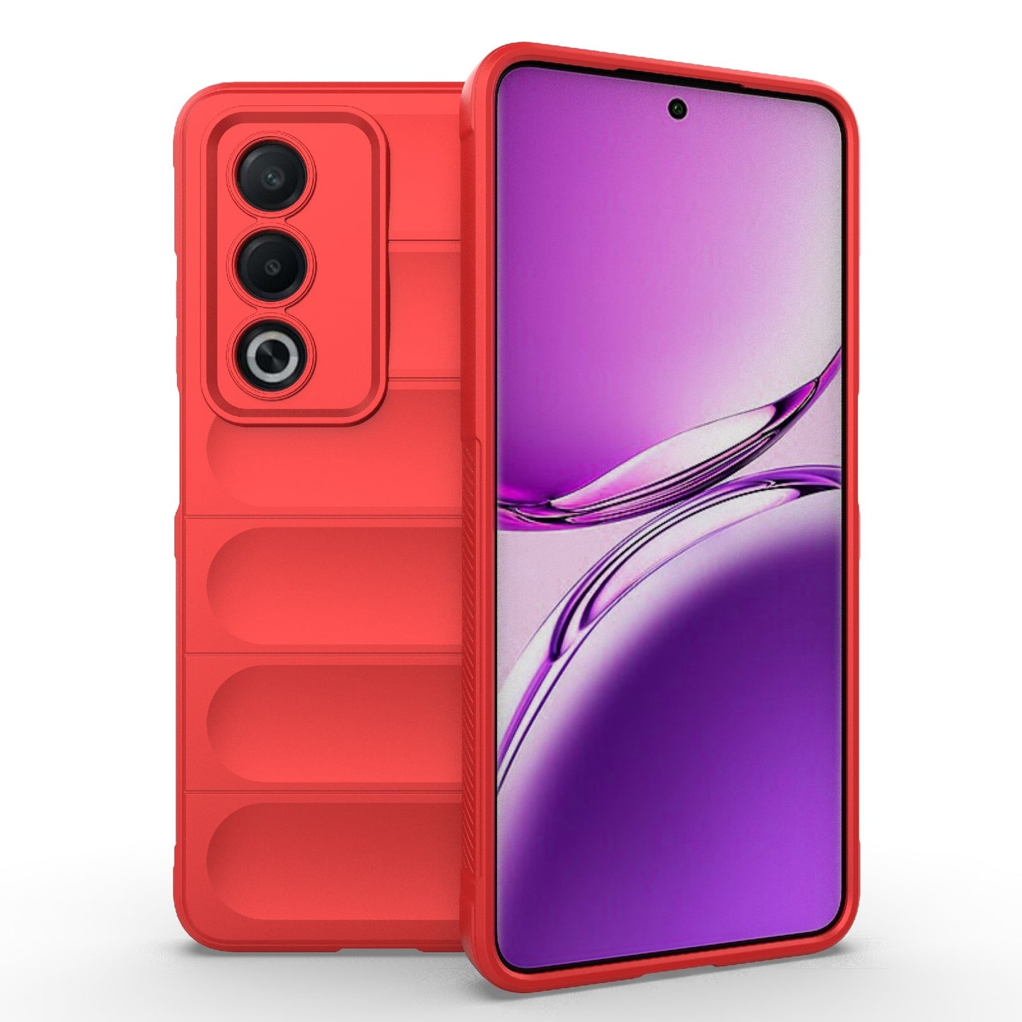 OPPO A3 Pro India Shock Absorbent Magic Shield TPU + Flannel Phone Case, Featuring Ridged Drop Protection, Bright Colours & Easy Access