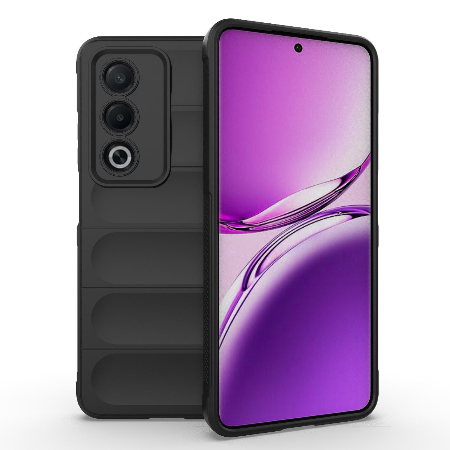 OPPO A3 Pro India Shock Absorbent Magic Shield TPU + Flannel Phone Case, Featuring Ridged Drop Protection, Bright Colours & Easy Access
