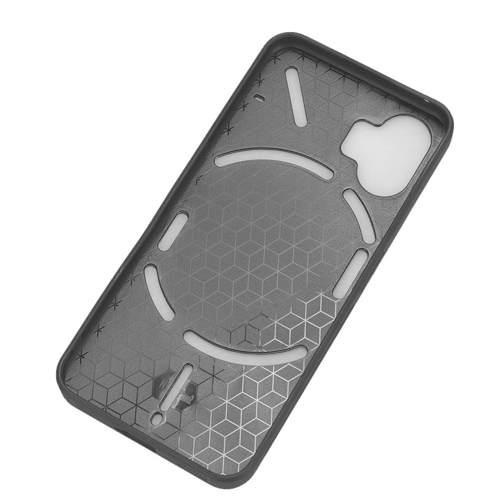 Nothing Phone 2 Cow Pattern Sewing Back Cover Phone Case - Premium PU Leather Texture PC + TPU Shockproof Protective Case, Scratch Resistant Slim Lightweight Anti-Fingerprint Full Coverage Mobile Cover