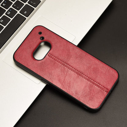 Nothing Phone 2a Cow Pattern Sewing Back Cover Phone Case - Premium PU Leather Texture PC + TPU Shockproof Protective Case, Scratch Resistant Slim Lightweight Anti-Fingerprint Full Coverage Mobile Cover