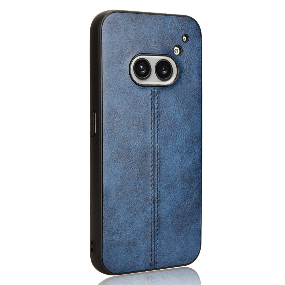 Nothing Phone 2a Cow Pattern Sewing Back Cover Phone Case - Premium PU Leather Texture PC + TPU Shockproof Protective Case, Scratch Resistant Slim Lightweight Anti-Fingerprint Full Coverage Mobile Cover