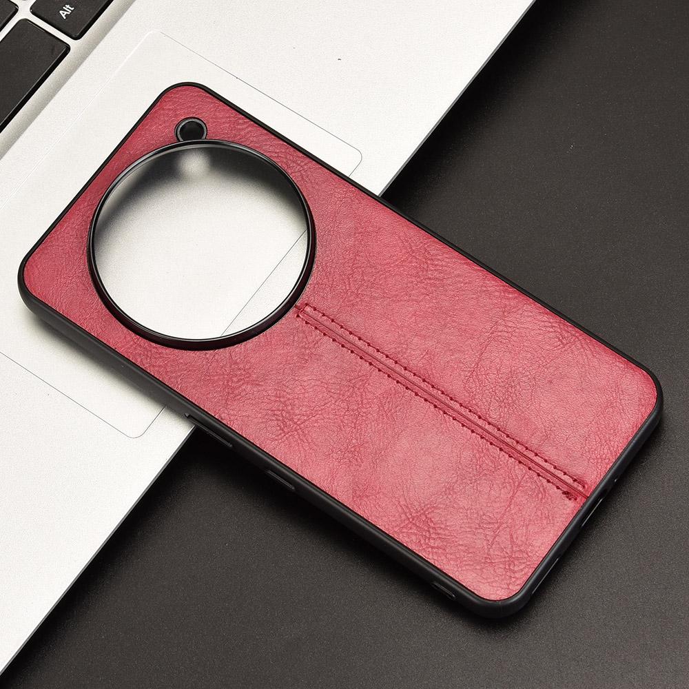 Nothing Phone 3a Pro Cow Pattern Sewing Back Cover Phone Case - Premium PU Leather Texture PC + TPU Shockproof Protective Case, Scratch Resistant Slim Lightweight Anti-Fingerprint Full Coverage Mobile Cover