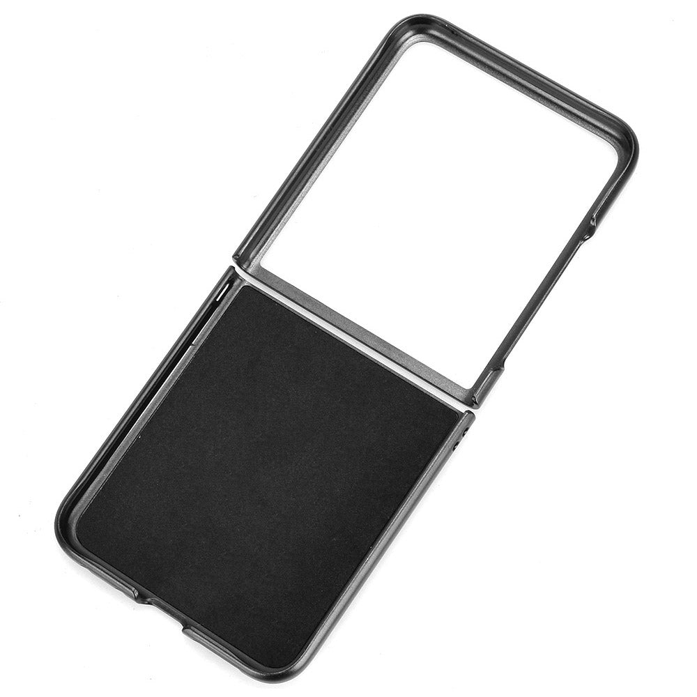 Motorola Razr 50 Ultra Cow Pattern Sewing Back Cover Phone Case - Premium PU Leather Texture PC + TPU Shockproof Protective Case, Scratch Resistant Slim Lightweight Anti-Fingerprint Full Coverage Mobile Cover