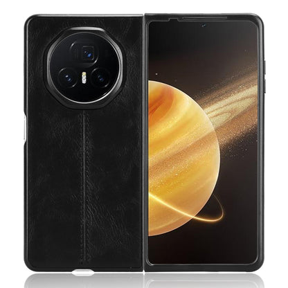 Honor Magic V3 Cow Pattern Sewing Back Cover Phone Case - Premium PU Leather Texture PC + TPU Shockproof Protective Case, Scratch Resistant Slim Lightweight Anti-Fingerprint Full Coverage Mobile Cover