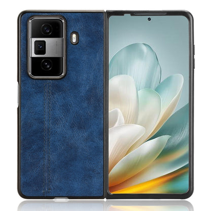 Honor Magic Vs3 Cow Pattern Sewing Back Cover Phone Case - Premium PU Leather Texture PC + TPU Shockproof Protective Case, Scratch Resistant Slim Lightweight Anti-Fingerprint Full Coverage Mobile Cover