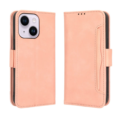 Apple iPhone 15 Pro Max Skin Feel PU Leather Wallet Phone Case with Card Slots, Cash Pocket, Magnetic Closure, Built-In Stand, Full Protection TPU Cover