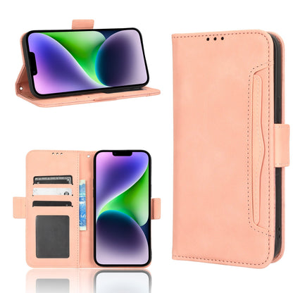 Apple iPhone 15 Pro Skin Feel PU Leather Wallet Phone Case with Card Slots, Cash Pocket, Magnetic Closure, Built-In Stand, Full Protection TPU Cover