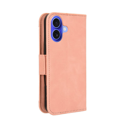 Apple iPhone 17 Skin Feel PU Leather Wallet Phone Case with Card Slots, Cash Pocket, Magnetic Closure, Built-In Stand, Full Protection TPU Cover