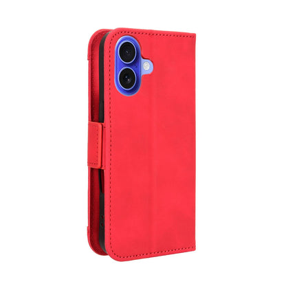 Apple iPhone 17 Skin Feel PU Leather Wallet Phone Case with Card Slots, Cash Pocket, Magnetic Closure, Built-In Stand, Full Protection TPU Cover