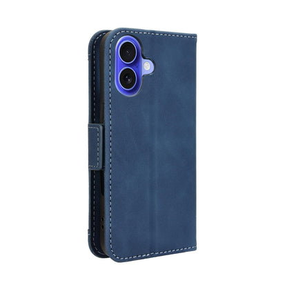 Apple iPhone 17 Skin Feel PU Leather Wallet Phone Case with Card Slots, Cash Pocket, Magnetic Closure, Built-In Stand, Full Protection TPU Cover
