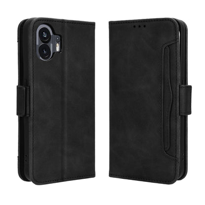 Nothing Phone 2 Skin Feel PU Leather Wallet Phone Case with Card Slots, Cash Pocket, Magnetic Closure, Built-In Stand, Full Protection TPU Cover