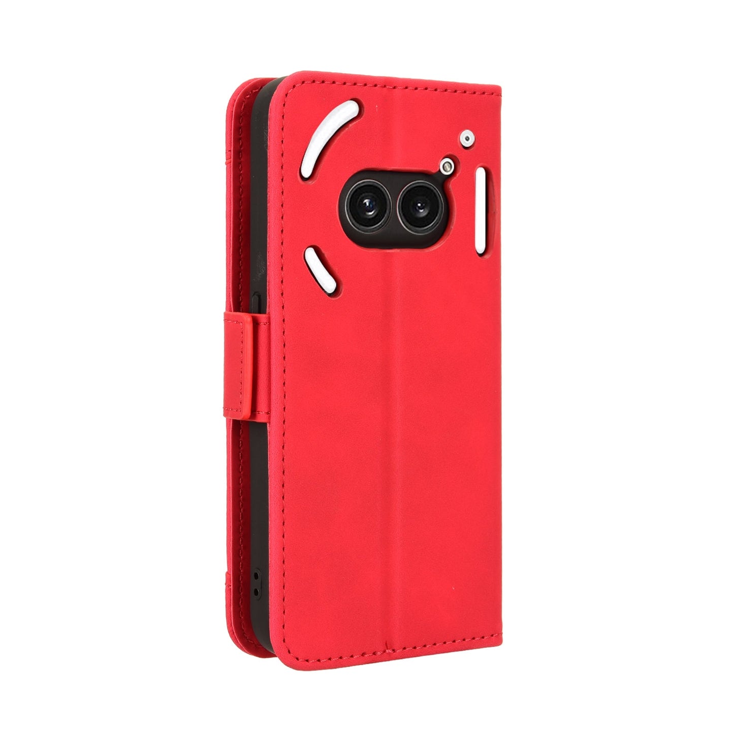 Nothing Phone 2a Skin Feel PU Leather Wallet Phone Case with Card Slots, Cash Pocket, Magnetic Closure, Built-In Stand, Full Protection TPU Cover