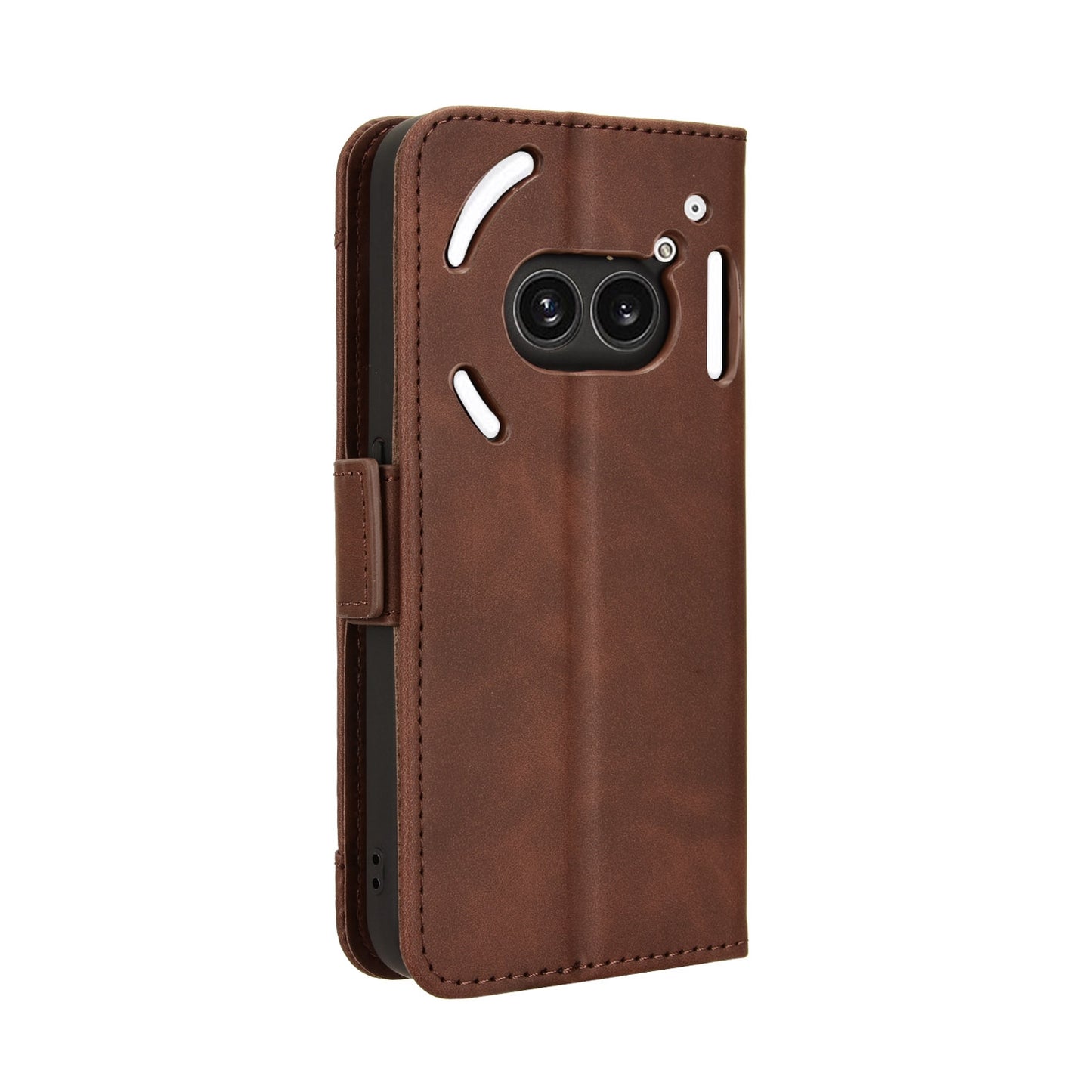 Nothing Phone 2a Skin Feel PU Leather Wallet Phone Case with Card Slots, Cash Pocket, Magnetic Closure, Built-In Stand, Full Protection TPU Cover