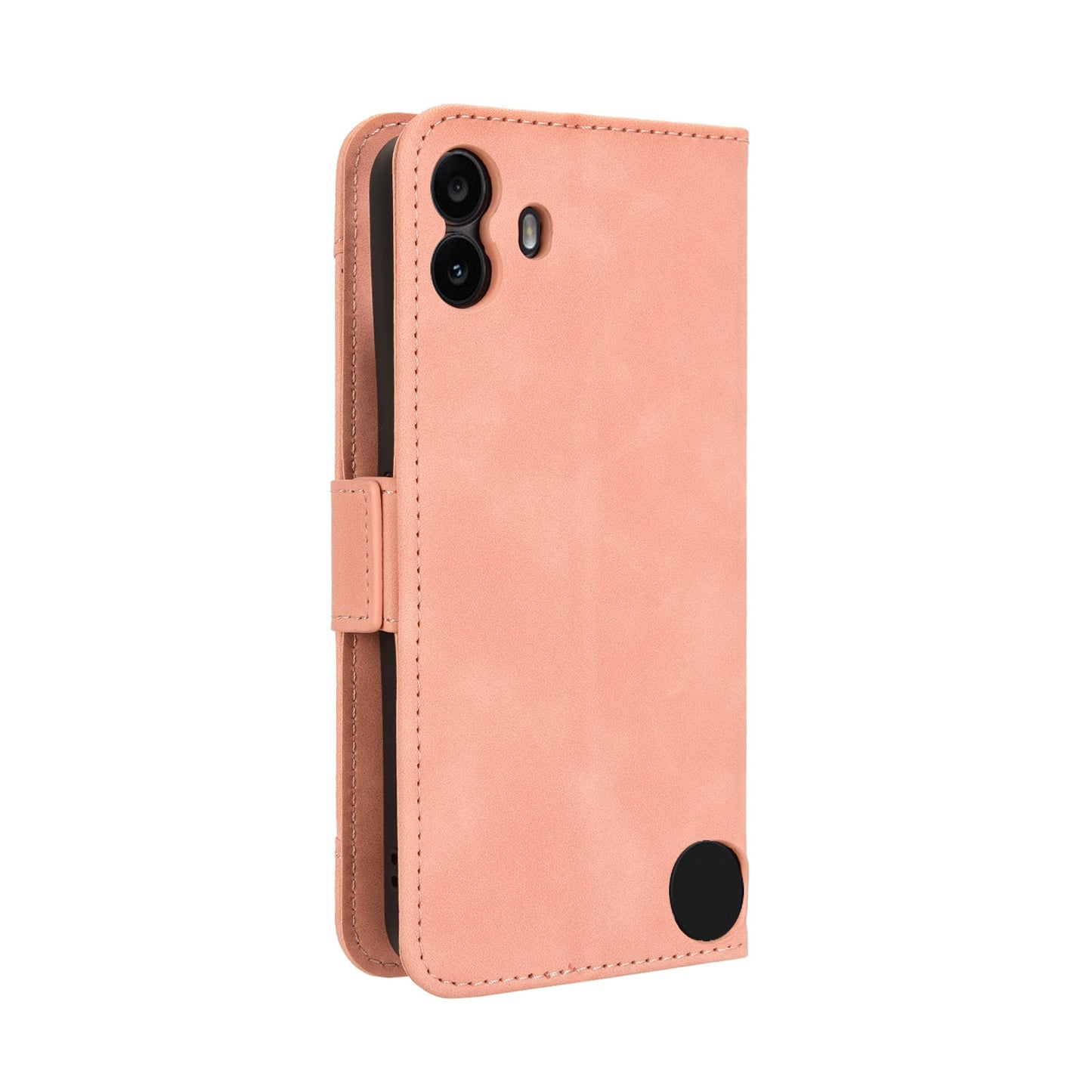 Nothing CMF Phone 1 Skin Feel PU Leather Wallet Phone Case with Card Slots, Cash Pocket, Magnetic Closure, Built-In Stand, Full Protection TPU Cover
