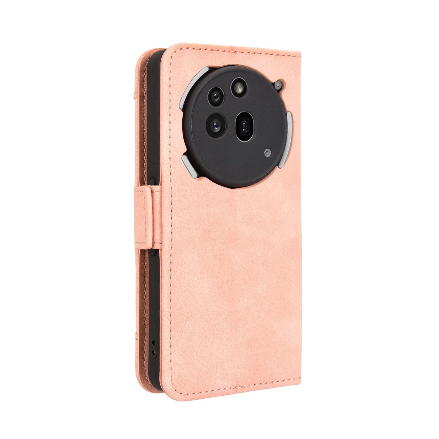 Nothing Phone 3a Pro Skin Feel PU Leather Wallet Phone Case with Card Slots, Cash Pocket, Magnetic Closure, Built-In Stand, Full Protection TPU Cover
