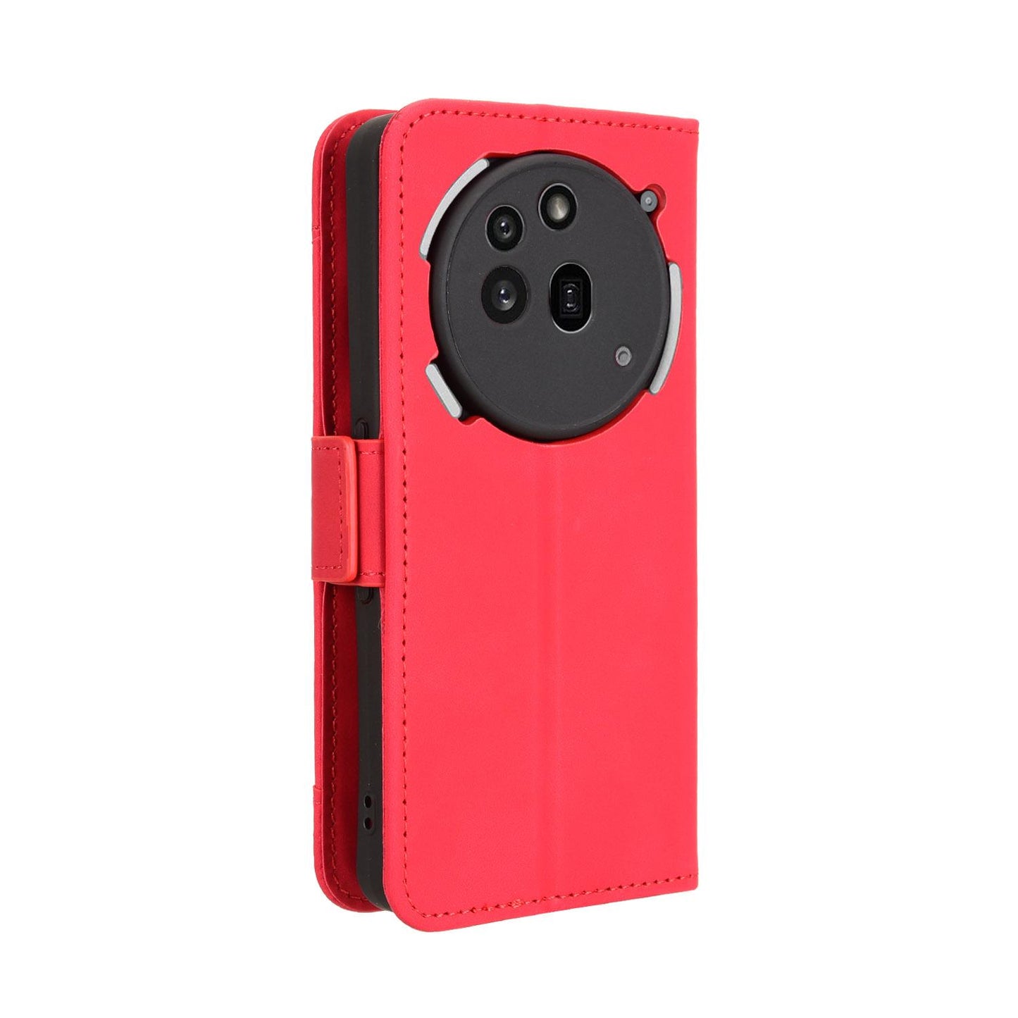 Nothing Phone 3a Pro Skin Feel PU Leather Wallet Phone Case with Card Slots, Cash Pocket, Magnetic Closure, Built-In Stand, Full Protection TPU Cover