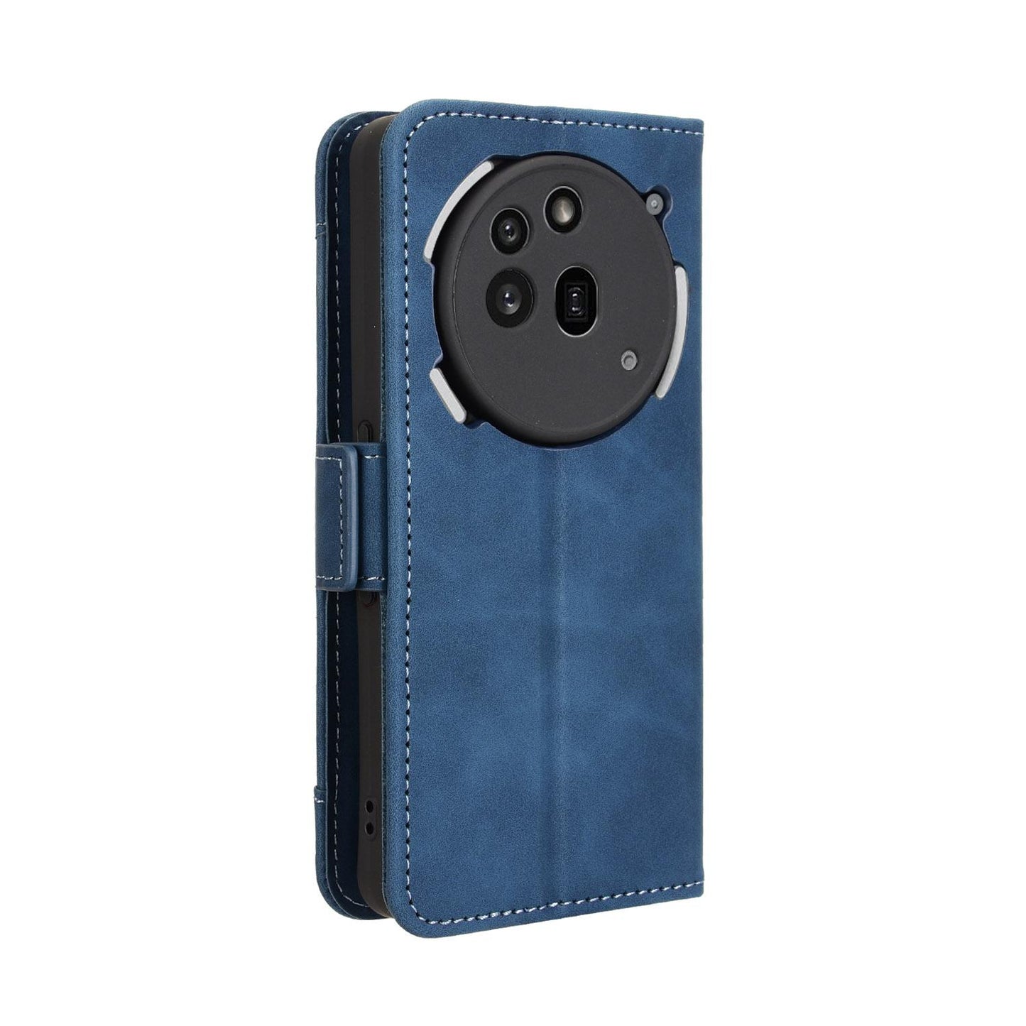 Nothing Phone 3a Pro Skin Feel PU Leather Wallet Phone Case with Card Slots, Cash Pocket, Magnetic Closure, Built-In Stand, Full Protection TPU Cover