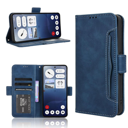Nothing Phone 3a Skin Feel PU Leather Wallet Phone Case with Card Slots, Cash Pocket, Magnetic Closure, Built-In Stand, Full Protection TPU Cover