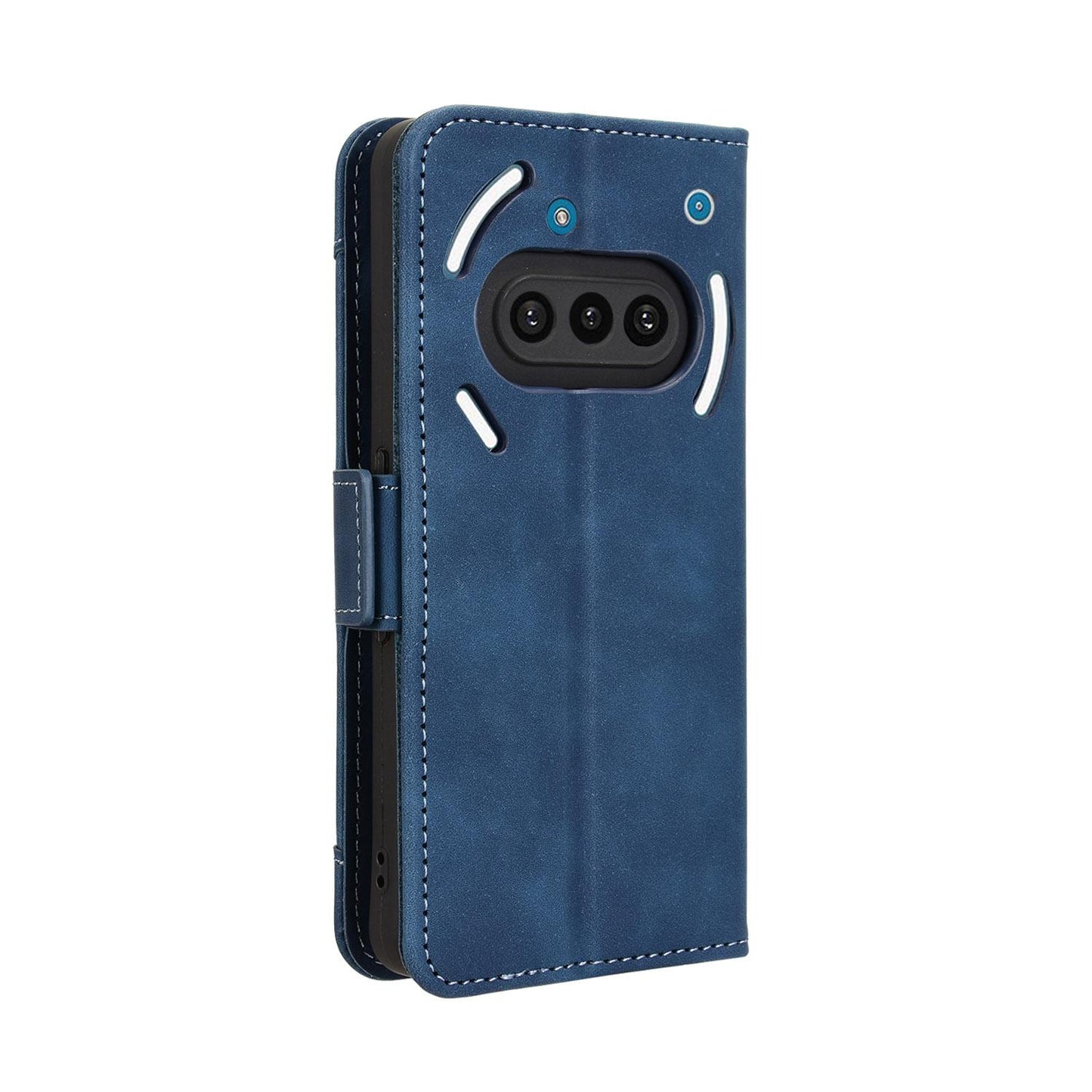 Nothing Phone 3a Skin Feel PU Leather Wallet Phone Case with Card Slots, Cash Pocket, Magnetic Closure, Built-In Stand, Full Protection TPU Cover