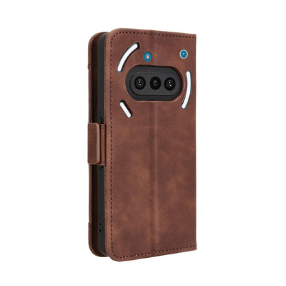 Nothing Phone 3a Skin Feel PU Leather Wallet Phone Case with Card Slots, Cash Pocket, Magnetic Closure, Built-In Stand, Full Protection TPU Cover