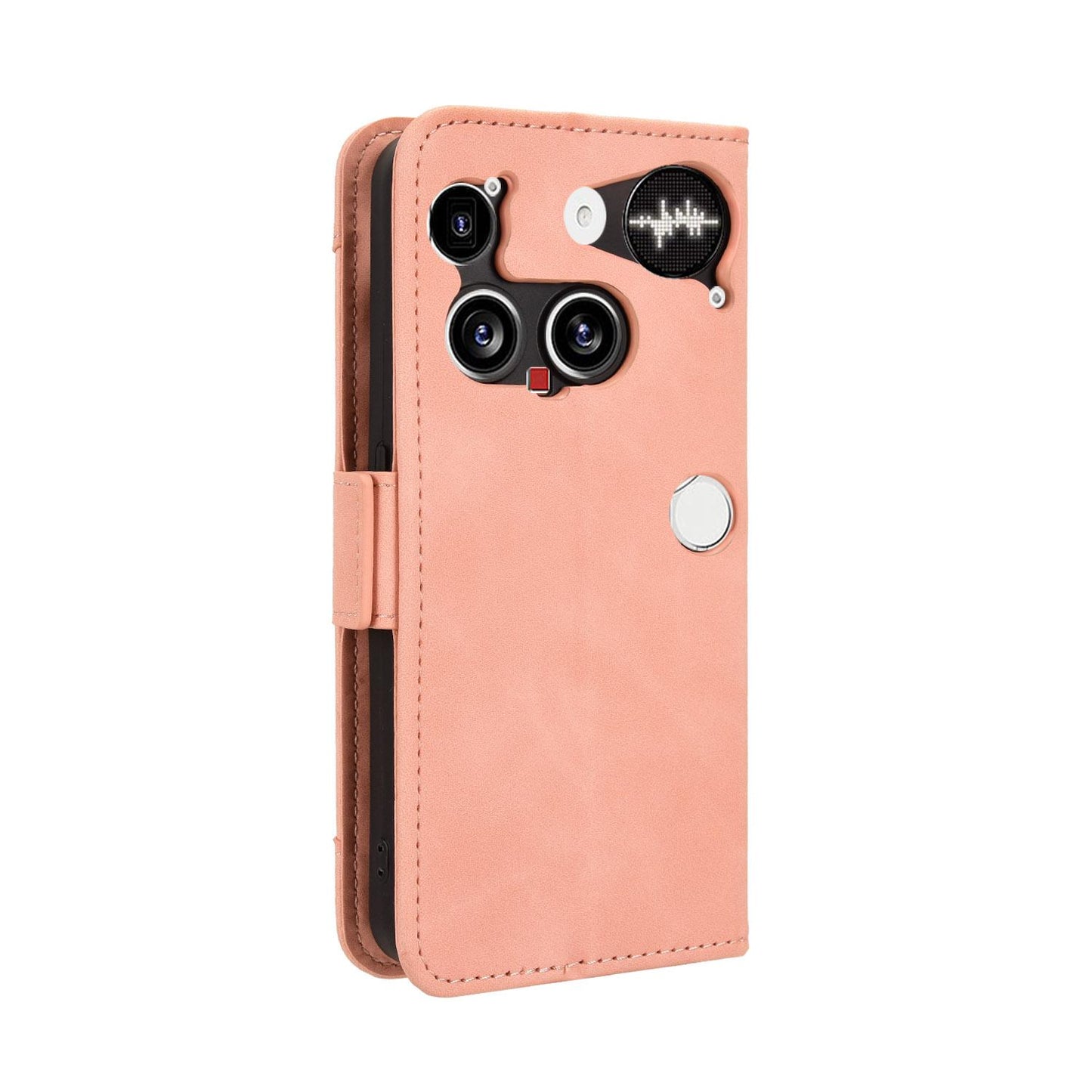 Nothing Phone 3 Skin Feel PU Leather Wallet Phone Case with Card Slots, Cash Pocket, Magnetic Closure, Built-In Stand, Full Protection TPU Cover