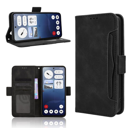Nothing Phone 3 Skin Feel PU Leather Wallet Phone Case with Card Slots, Cash Pocket, Magnetic Closure, Built-In Stand, Full Protection TPU Cover