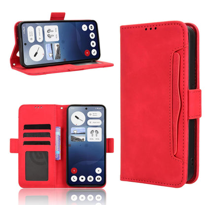Nothing Phone 3 Skin Feel PU Leather Wallet Phone Case with Card Slots, Cash Pocket, Magnetic Closure, Built-In Stand, Full Protection TPU Cover