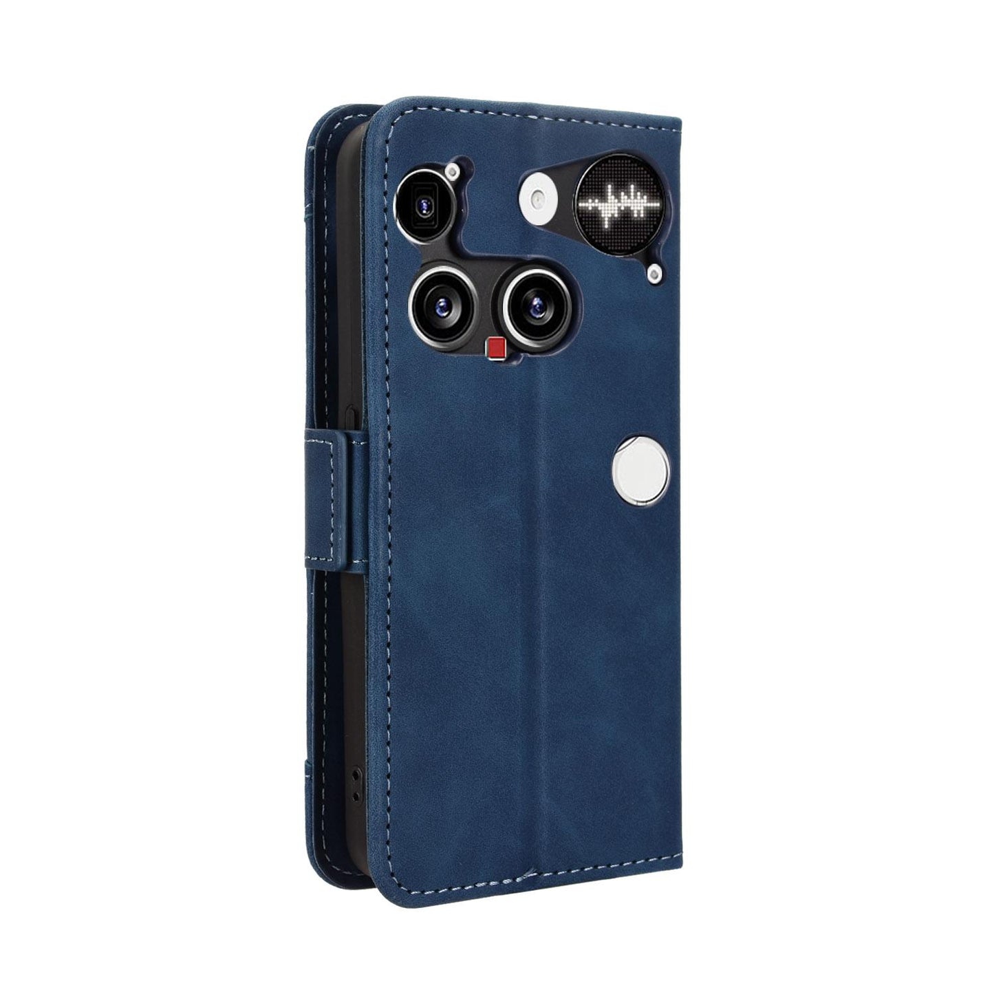 Nothing Phone 3 Skin Feel PU Leather Wallet Phone Case with Card Slots, Cash Pocket, Magnetic Closure, Built-In Stand, Full Protection TPU Cover