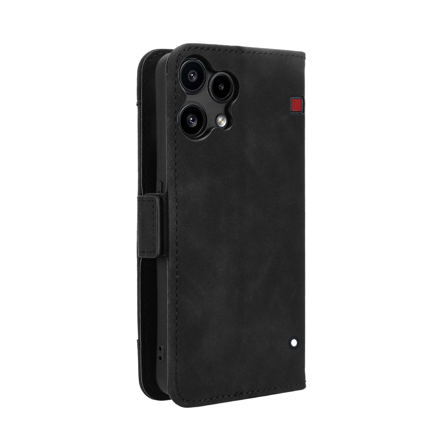 Nothing Phone 3a Lite Skin Feel PU Leather Wallet Phone Case with Card Slots, Cash Pocket, Magnetic Closure, Built-In Stand, Full Protection TPU Cover