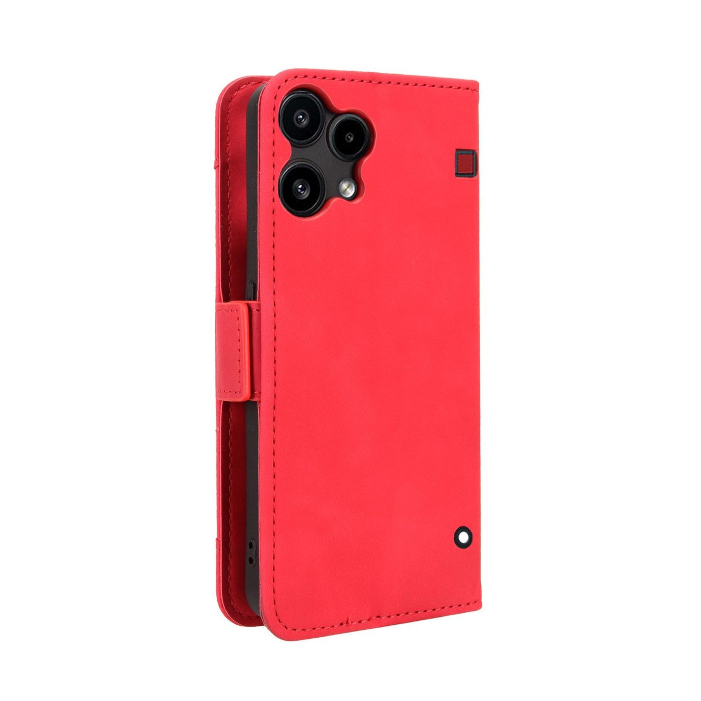 Nothing Phone 3a Lite Skin Feel PU Leather Wallet Phone Case with Card Slots, Cash Pocket, Magnetic Closure, Built-In Stand, Full Protection TPU Cover