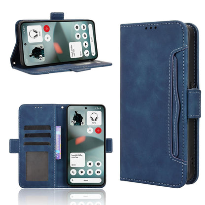Nothing Phone 3a Lite Skin Feel PU Leather Wallet Phone Case with Card Slots, Cash Pocket, Magnetic Closure, Built-In Stand, Full Protection TPU Cover
