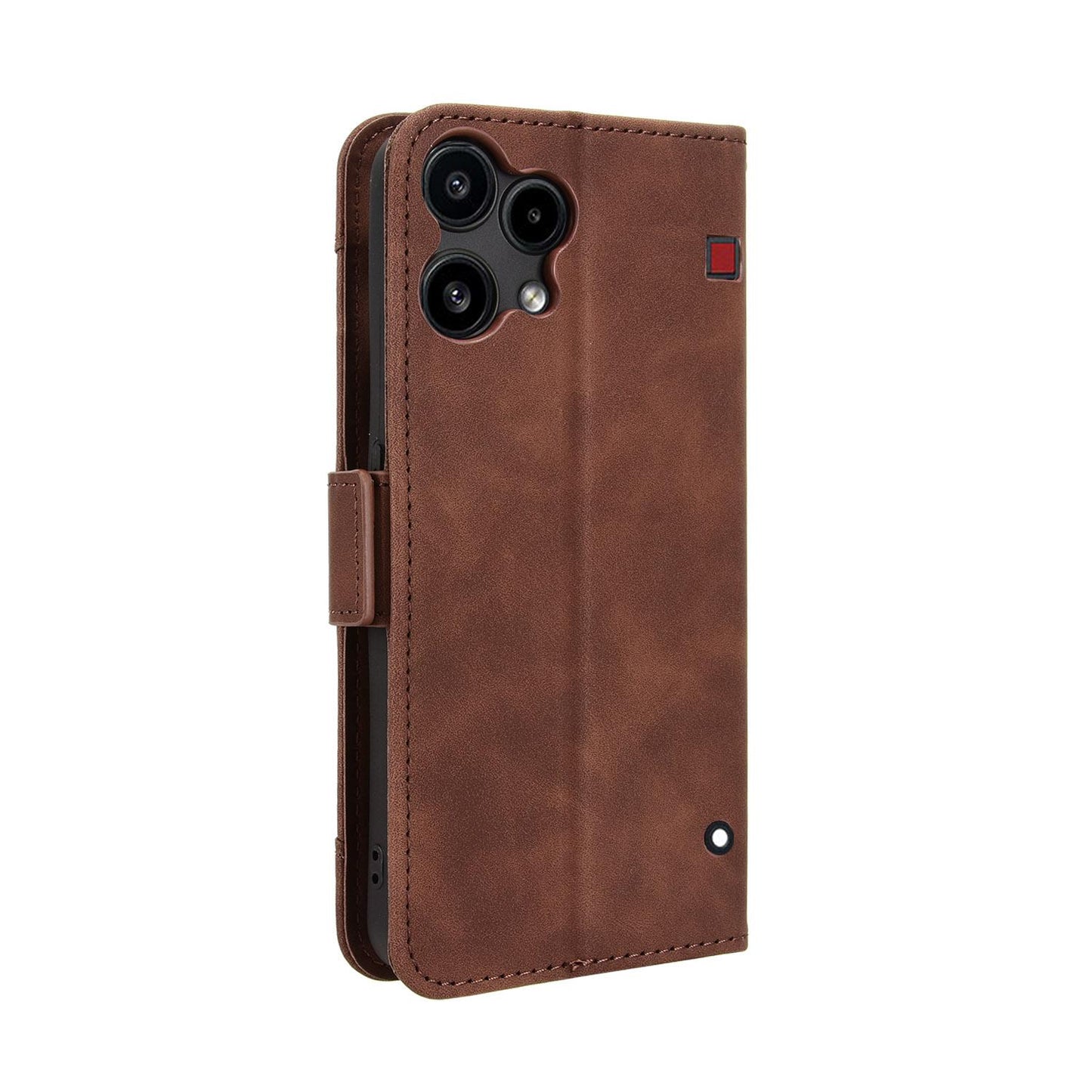 Nothing Phone 3a Lite Skin Feel PU Leather Wallet Phone Case with Card Slots, Cash Pocket, Magnetic Closure, Built-In Stand, Full Protection TPU Cover