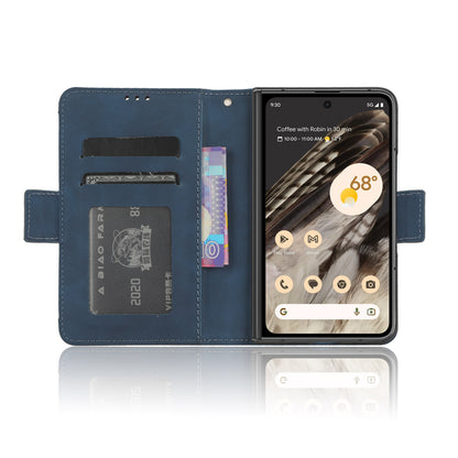 Google Pixel Fold Skin Feel PU Leather Wallet Phone Case with Card Slots, Cash Pocket, Magnetic Closure, Built-In Stand, Full Protection TPU Cover