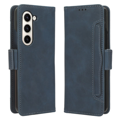 Samsung Galaxy Z Fold5 Skin Feel PU Leather Wallet Phone Case with Card Slots, Cash Pocket, Magnetic Closure, Built-In Stand, Full Protection TPU Cover